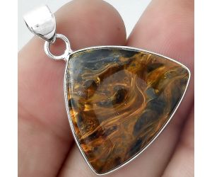 Natural Pietersite - Namibia Pendant SDP100226 P-1001, 20x23 mm