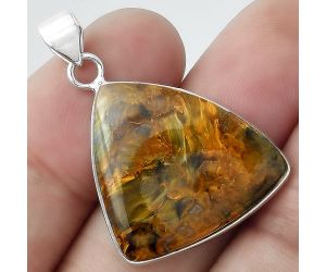 Natural Pietersite - Namibia Pendant SDP100322 P-1001, 21x25 mm