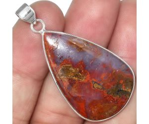 Natural Rare Cady Mountain Agate Pendant SDP100516 P-1001, 22x35 mm