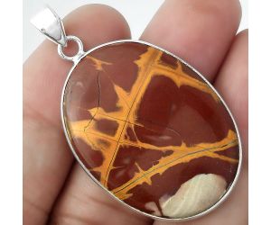 Natural Noreena Jasper Pendant SDP100528 P-1001, 26x35 mm