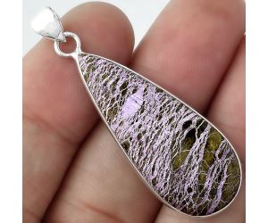 Natural Purpurite - South Africa Pendant SDP100569 P-1001, 15x36 mm