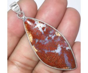 Natural Red Moss Agate Pendant SDP100860 P-1053, 20x45 mm