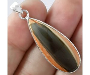 Natural Imperial Jasper - Mexico Pendant SDP100934 P-1053, 13x32 mm