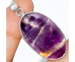 Natural Amethyst Sage Agate - Nevada Pendant SDP101306 P-1053, 19x34 mm