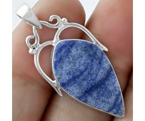 Natural Dumortierite Quartz Pendant SDP101445 P-1334, 13x24 mm