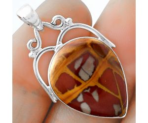 Natural Noreena Jasper Pendant SDP101451 P-1334, 16x21 mm