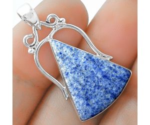 Natural Dumortierite Quartz Pendant SDP101459 P-1334, 17x21 mm