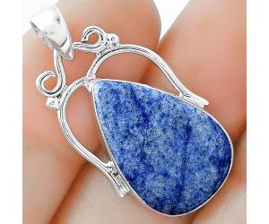 Natural Dumortierite Quartz Pendant SDP101473 P-1334, 14x21 mm