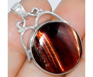 Natural Red Tiger Eye Pendant SDP101483 P-1334, 21x21 mm