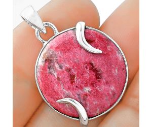 Natural Pink Thulite - Norway Pendant SDP101650 P-1560, 20x20 mm