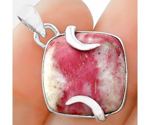 Natural Pink Thulite - Norway Pendant SDP101657 P-1560, 17x17 mm