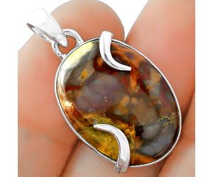 Natural Purple Cow Jasper Pendant SDP101690 P-1560, 16x22 mm