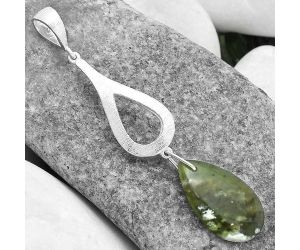 Natural Chrome Chalcedony Pendant SDP101872 P-1595, 12x21 mm