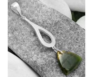 Natural Chrome Chalcedony Pendant SDP101888 P-1595, 16x16 mm