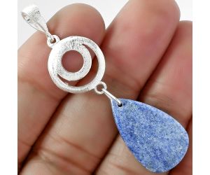 Natural Dumortierite Quartz Pendant SDP102111 P-1595, 14x23 mm