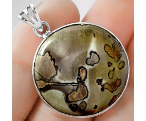 Natural Coffee Bean Jasper Pendant SDP102193 P-1002, 27x27 mm