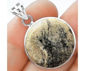 Natural Porcelain Jasper Pendant SDP102250 P-1002, 21x21 mm