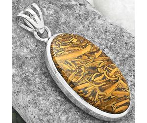 Natural Coquina Fossil Jasper - India Pendant SDP102364 P-1002, 15x26 mm