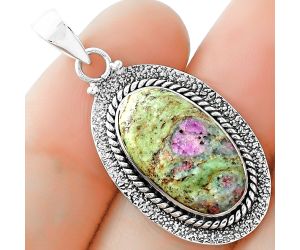 Natural Ruby In Fuchsite Pendant SDP102529 P-1181, 11x19 mm