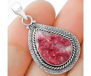 Natural Pink Thulite - Norway Pendant SDP102530 P-1181, 13x18 mm