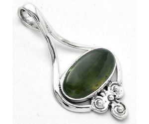 Natural Chrome Chalcedony Pendant SDP102907 P-1473, 9x18 mm