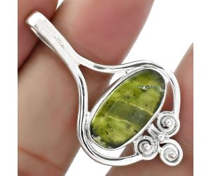 Natural Chrome Chalcedony Pendant SDP102909 P-1473, 9x18 mm