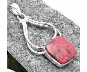 Natural Pink Thulite - Norway Pendant SDP102987 P-1253, 16x16 mm