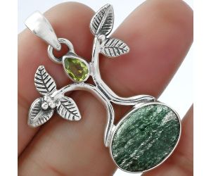 Tree of Life Green Aventurine & Peridot Pendant SDP103109 P-1420, 12x16 mm