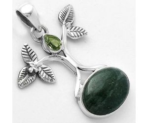 Tree of Life Green Aventurine & Peridot Pendant SDP103109 P-1420, 12x16 mm