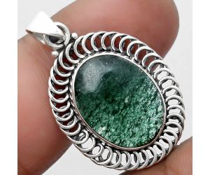 Natural Green Aventurine Pendant SDP103426 P-1476, 14x18 mm