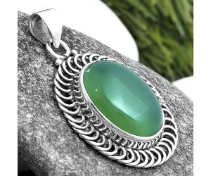 Natural Green Onyx Pendant SDP103429 P-1476, 13x18 mm