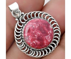 Natural Pink Thulite - Norway Pendant SDP103434 P-1476, 15x15 mm