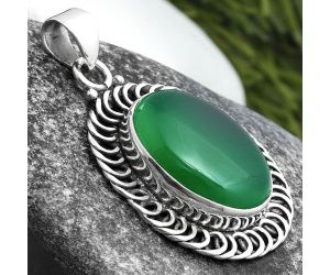 Natural Green Onyx Pendant SDP103459 P-1476, 13x18 mm