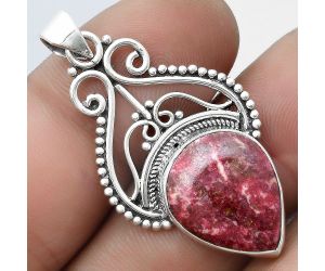 Natural Pink Thulite - Norway Pendant SDP103590 P-1541, 14x18 mm