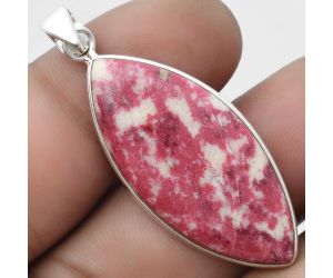 Natural Pink Thulite - Norway Pendant SDP103613 P-1001, 17x37 mm