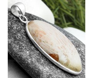 Natural Orange Scolecite - India Pendant SDP103970 P-1001, 15x31 mm