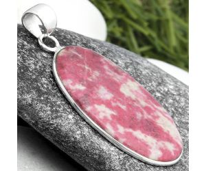 Natural Pink Thulite - Norway Pendant SDP104065 P-1001, 19x32 mm