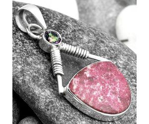 Pink Thulite - Norway & Mystic Topaz Pendant SDP104356 P-1600, 16x18 mm