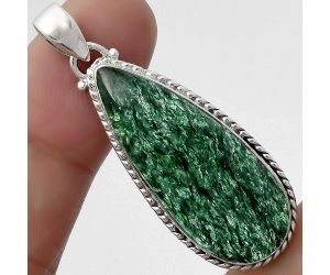 Natural Green Aventurine Pendant SDP104647 P-1056, 14x33 mm