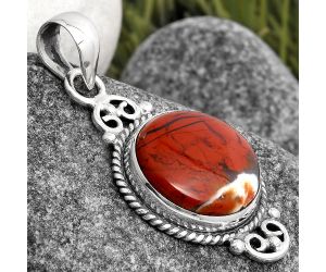 Natural Red Moss Agate Pendant SDP104706 P-1696, 15x15 mm