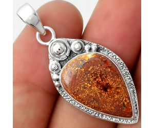 Natural Red Moss Agate Pendant SDP104897 P-1350, 14x21 mm