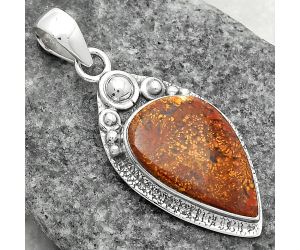 Natural Red Moss Agate Pendant SDP104897 P-1350, 14x21 mm