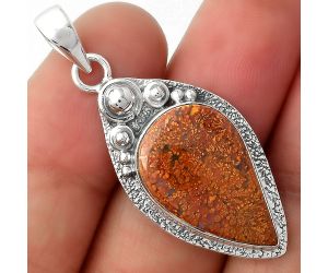 Natural Red Moss Agate Pendant SDP104925 P-1350, 14x22 mm