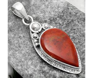 Natural Red Moss Agate Pendant SDP104938 P-1350, 14x22 mm