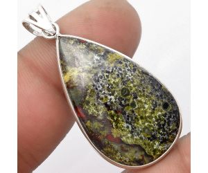 Dragon Blood Stone - South Africa Pendant SDP105666 P-1001, 19x33 mm