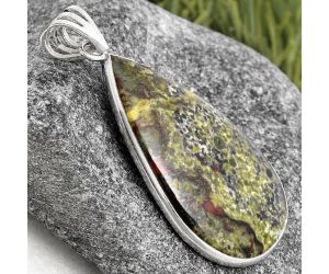 Dragon Blood Stone - South Africa Pendant SDP105666 P-1001, 19x33 mm