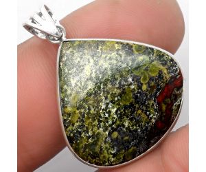 Dragon Blood Stone - South Africa Pendant SDP105725 P-1001, 25x25 mm