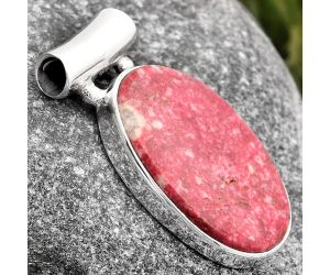 Natural Pink Thulite - Norway Pendant SDP106124 P-1259, 14x22 mm