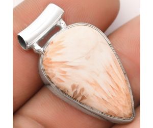 Natural Orange Scolecite - India Pendant SDP106135 P-1259, 18x27 mm