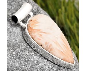 Natural Orange Scolecite - India Pendant SDP106135 P-1259, 18x27 mm